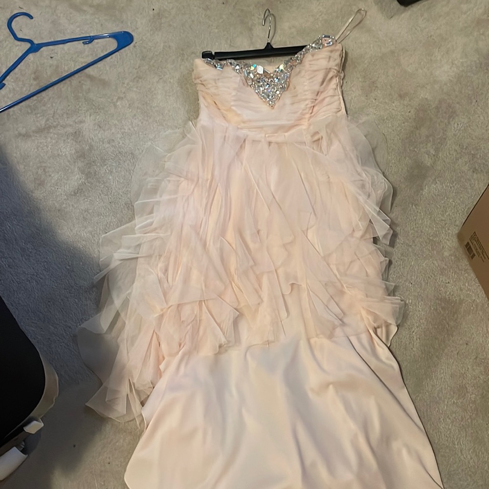 Pink High low Deb dress size 11